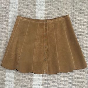 Reformation Suede skirt